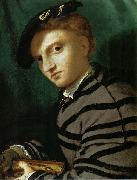 Lorenzo Lotto Portrait of a Young Man With a Book oil on canvas